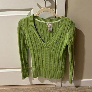 Green Old Navy Cable Knit Sweater